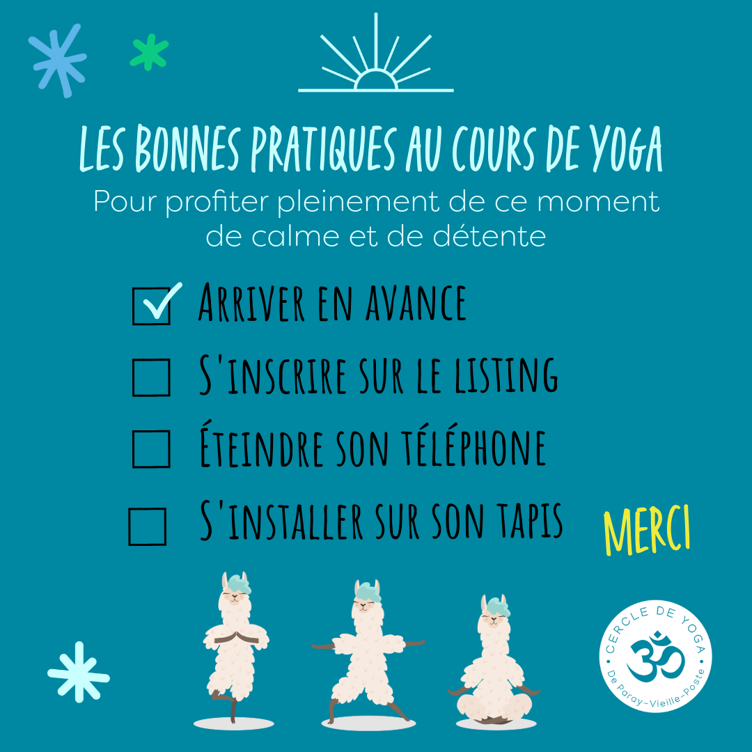 Bonnes pratique cours de yoga 1