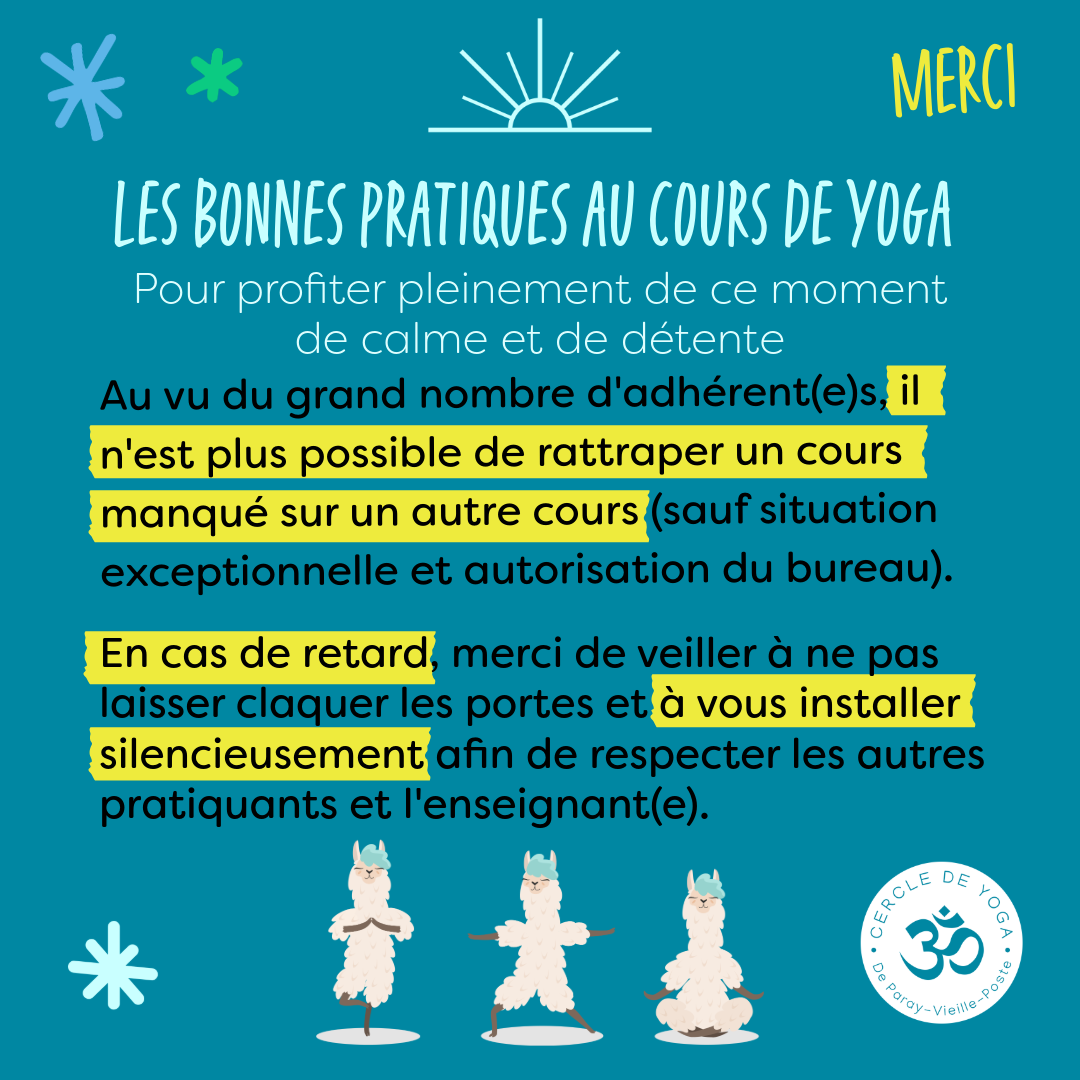 Bonnes pratique cours de yoga 2